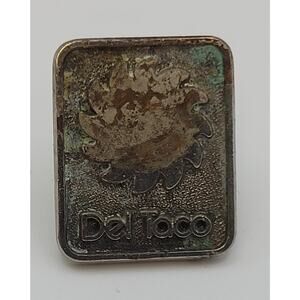 Vintage Early Del Taco Advertise Metal Pin Pinback Very Rare 60s? 70s?